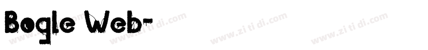 Bogle Web字体转换